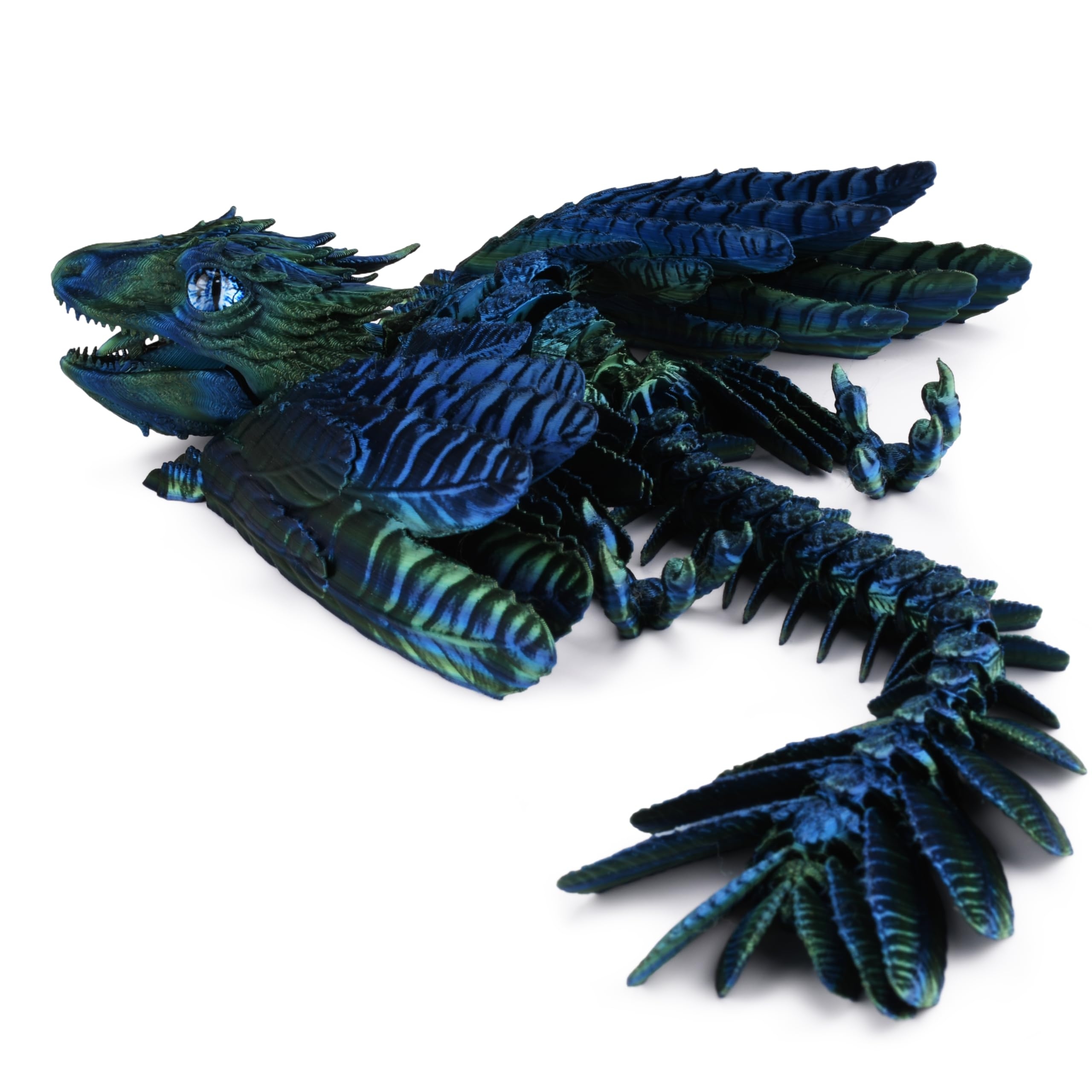 Amazon Guwewu Feathered Wyvern Dragon 3D Printed Dragon Articulated Dragon Fidget Dragon 3D Printed Toys Desktop Pet Azurewing Toys Games