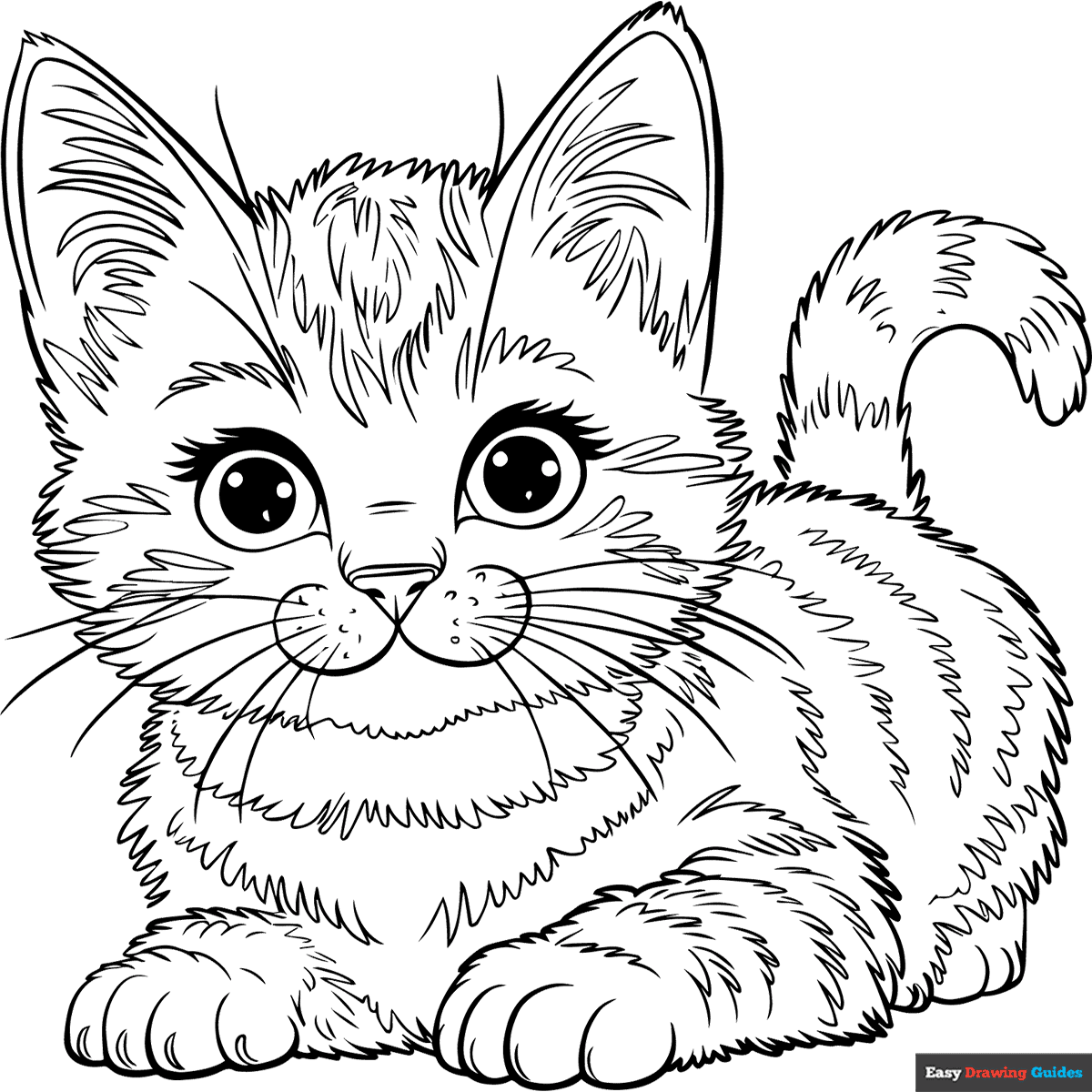 cat free printable coloring pages