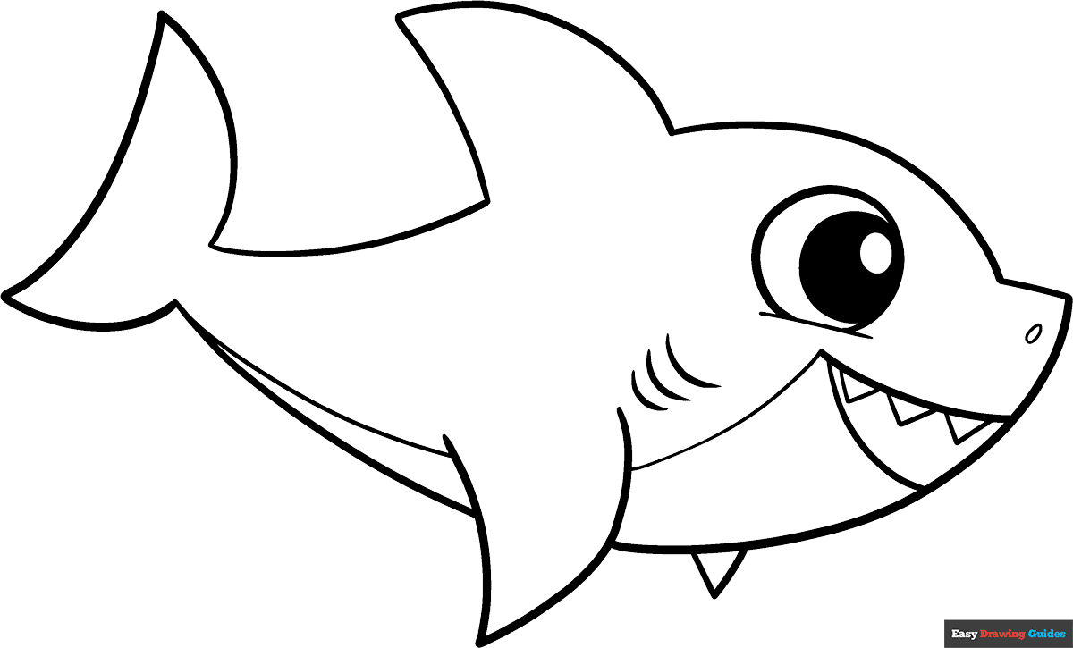 baby shark printable coloring pages