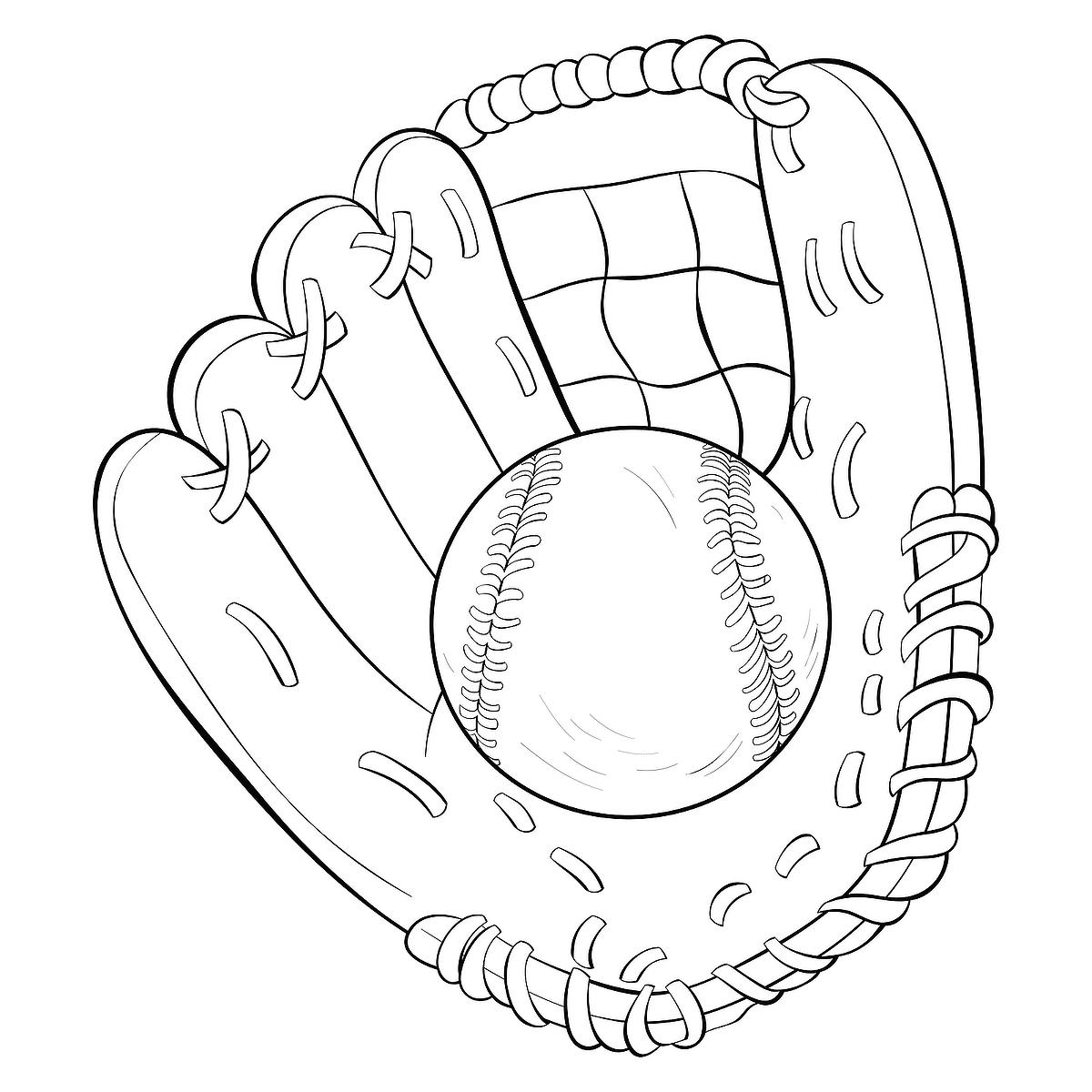 printable baseball coloring pages
