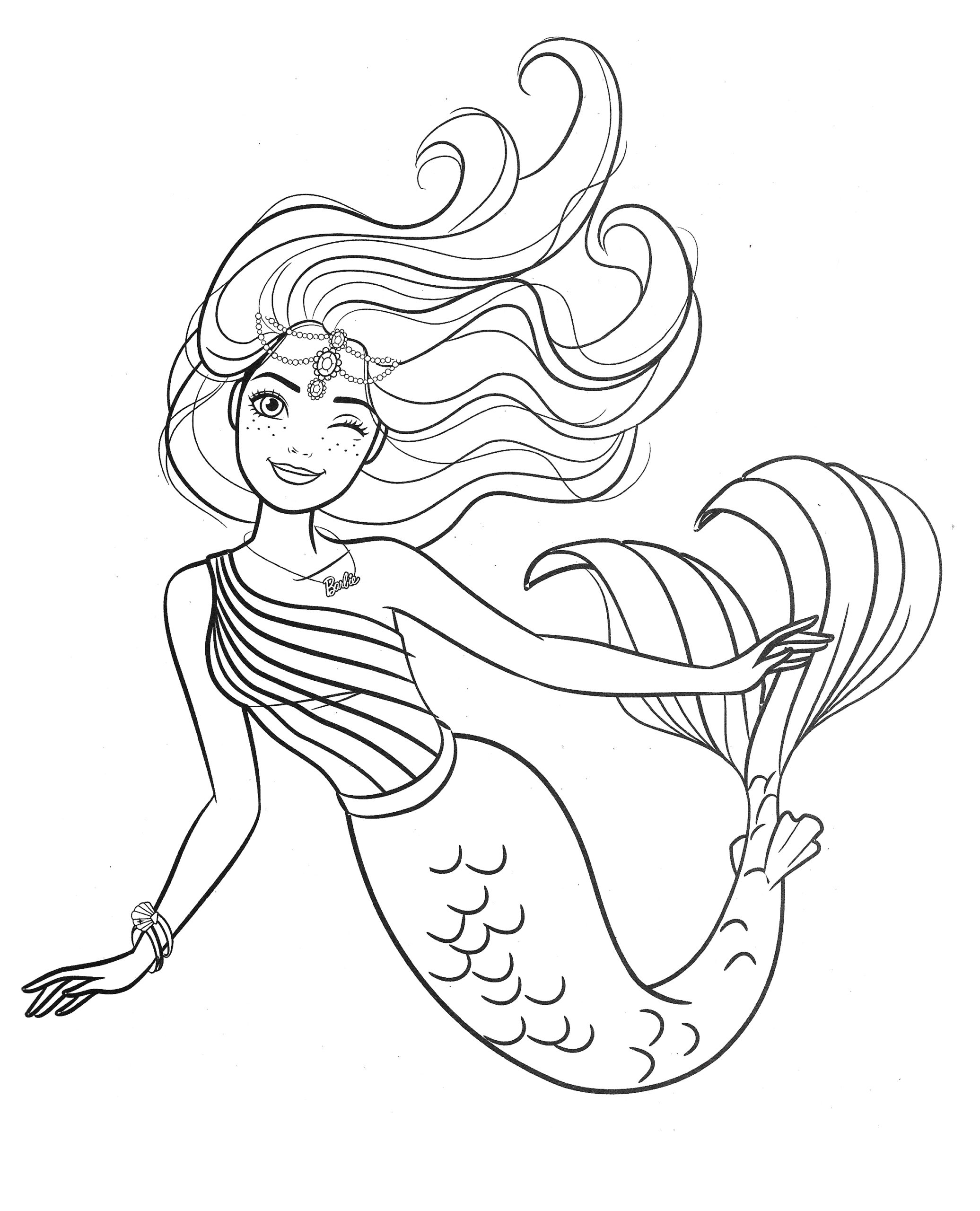 printable barbie coloring sheets
