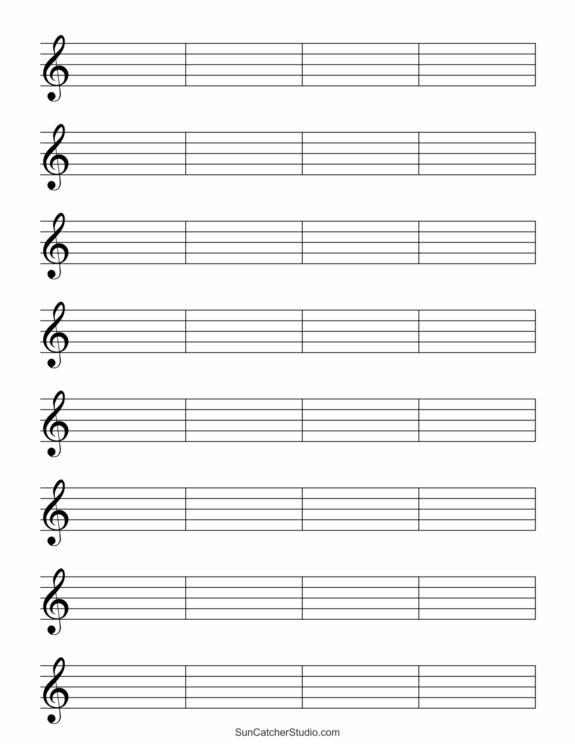 printable music staff paper