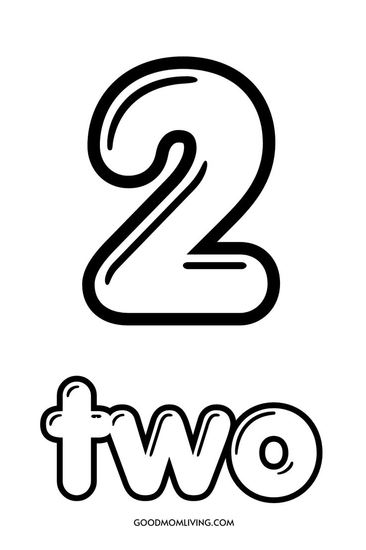 number 2 printable