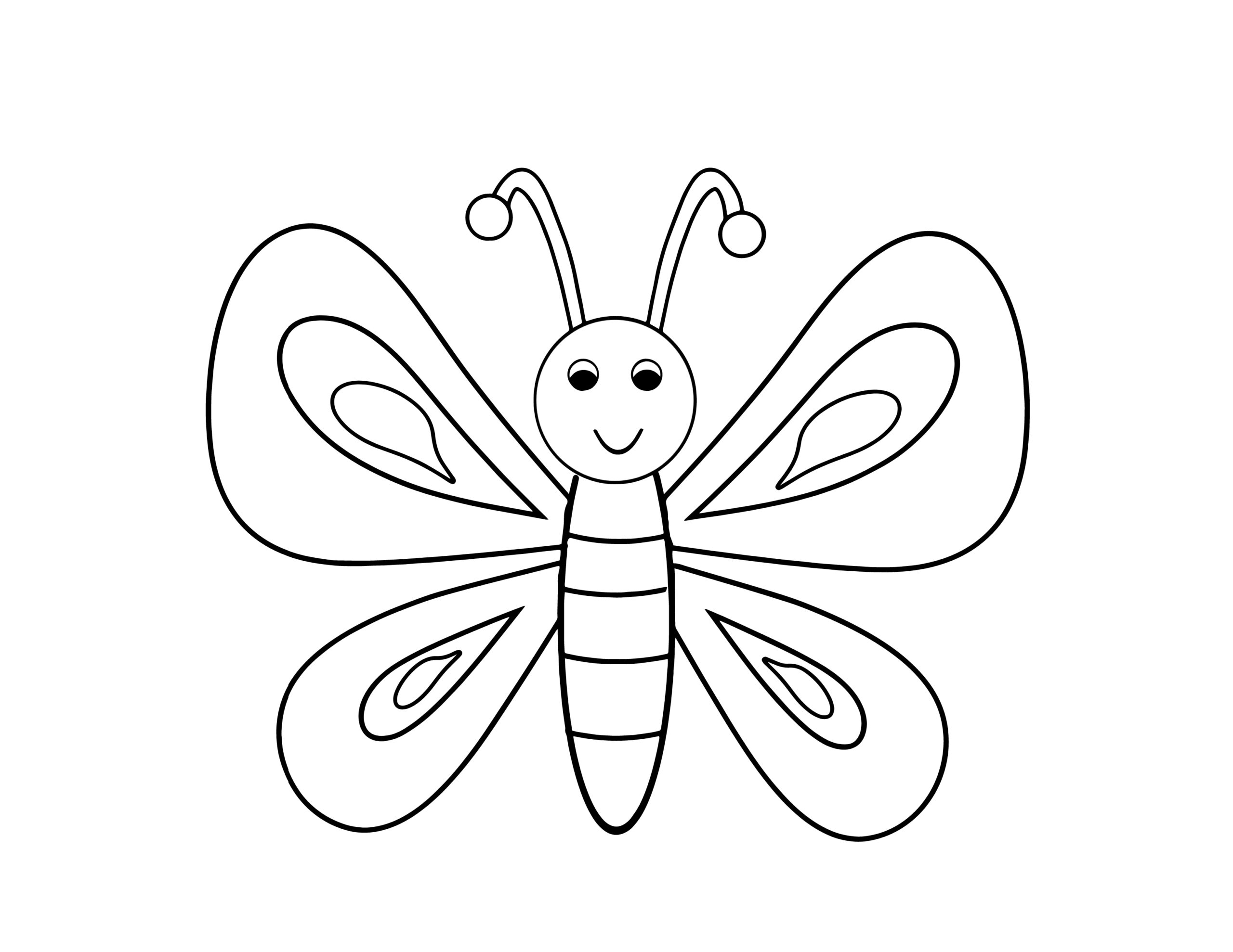 coloring printable butterfly