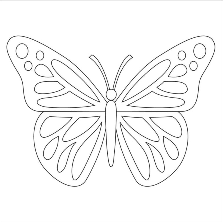 Butterfly Coloring Page Free Printable Sheets For Kids
