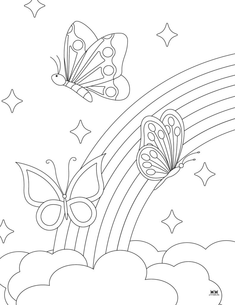 printable butterfly coloring pages