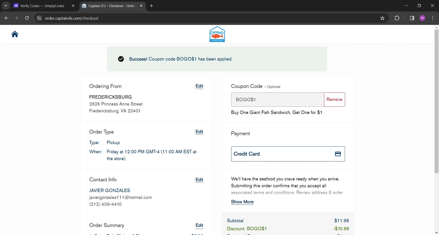 Captain D s Coupon Codes 20 Off Coupons Sep 2025