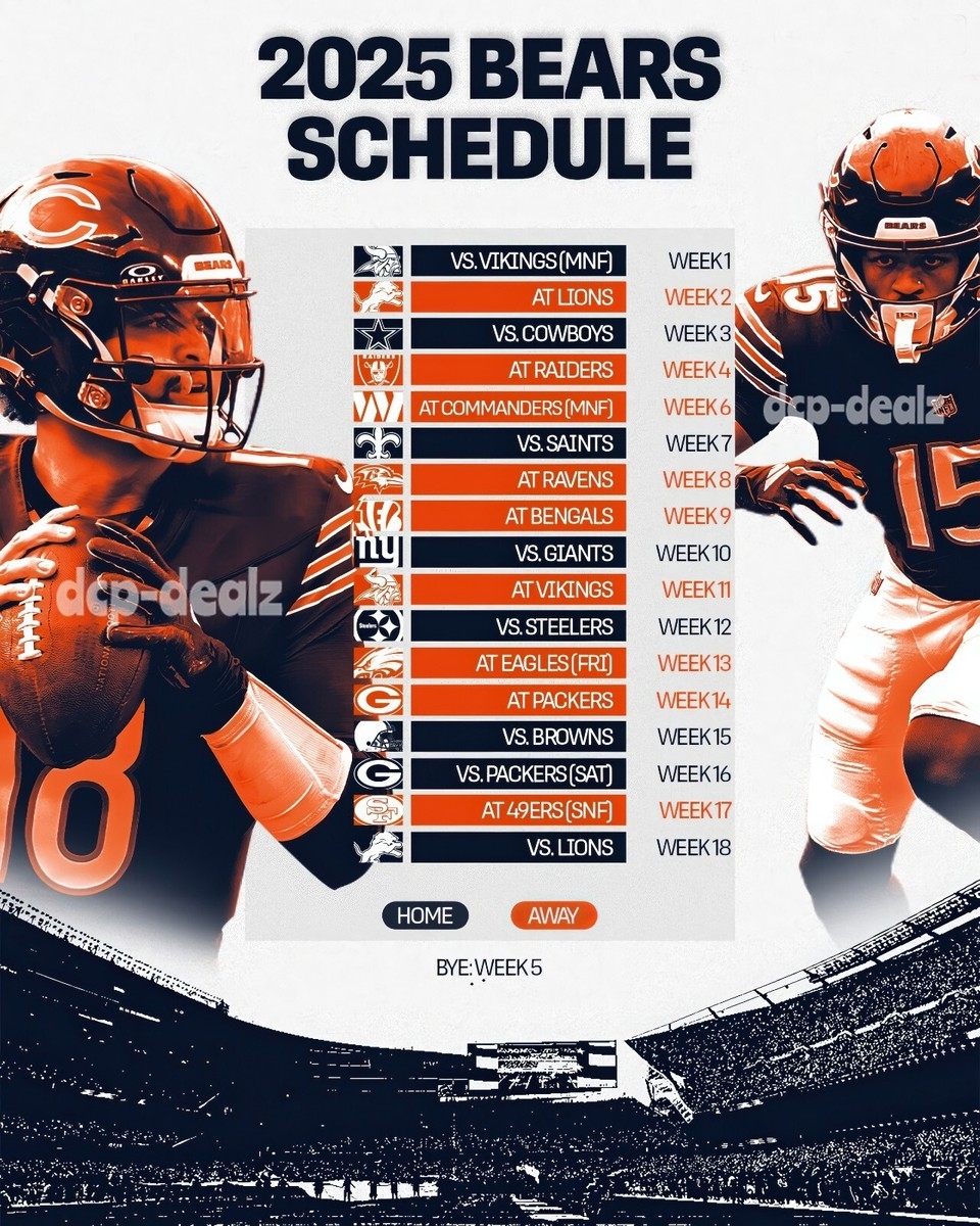 chicago bears 2024 schedule printable