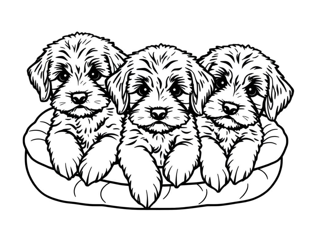 printable coloring pictures of puppies