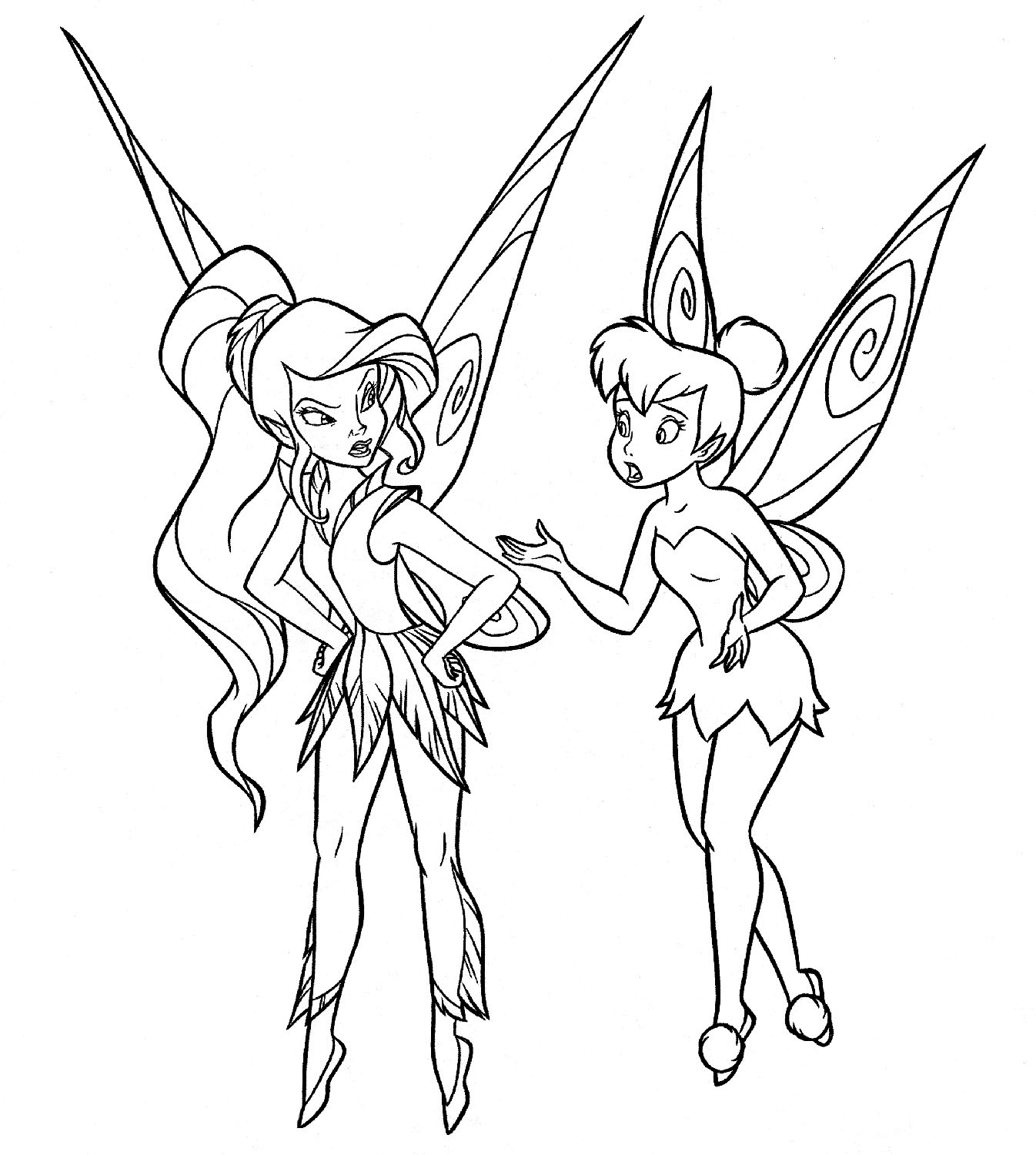 tinkerbell printable coloring pages