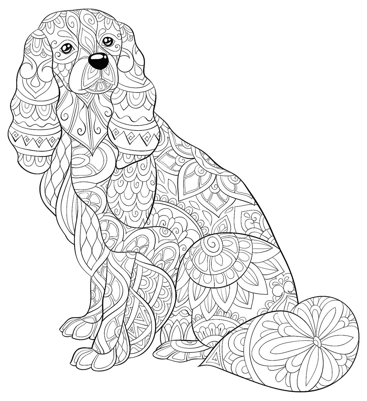 free dog coloring pages printable