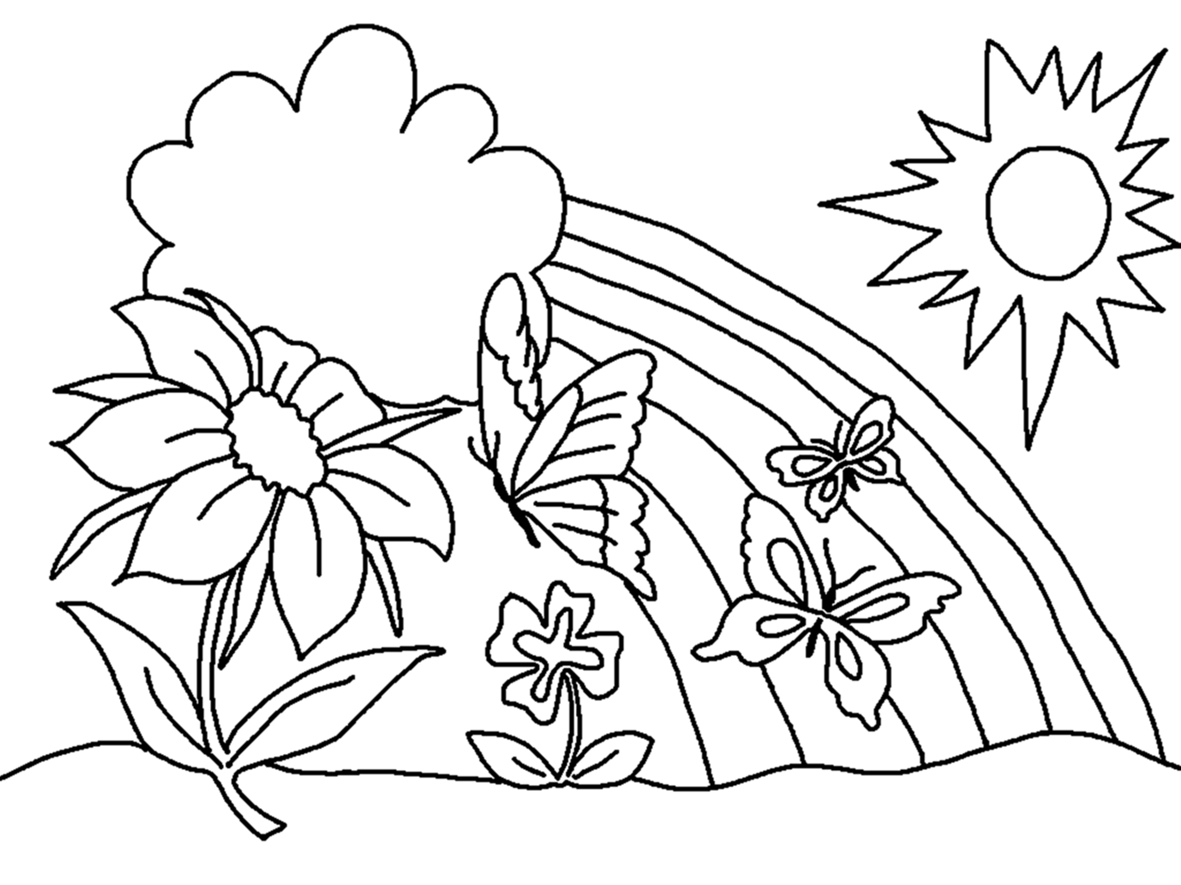 flower pictures for coloring printables