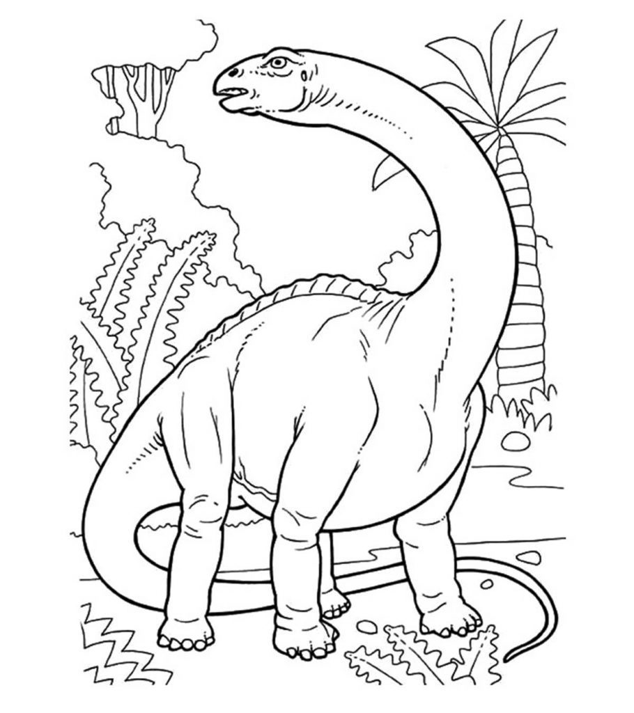 dinosaur color pages printable