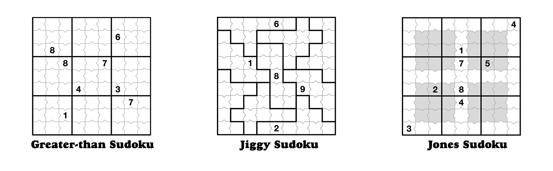 Comparison Sudoku Puzzles By KrazyDad