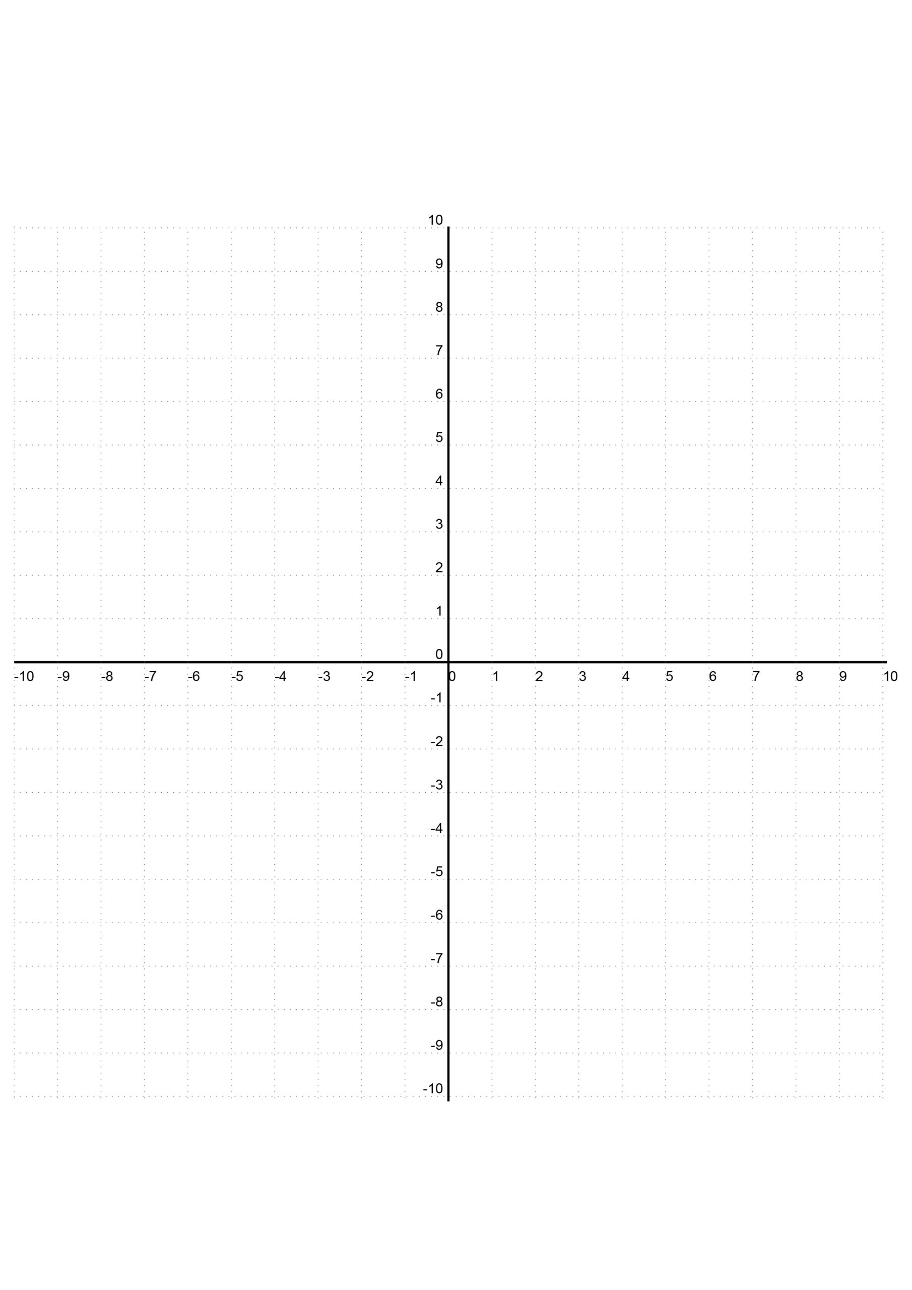 Coordinate Plane PDF Graph Paper Page