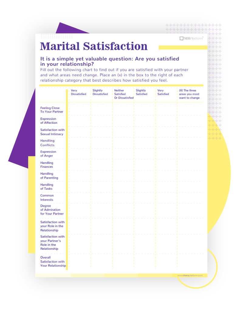 free printable couples therapy worksheets