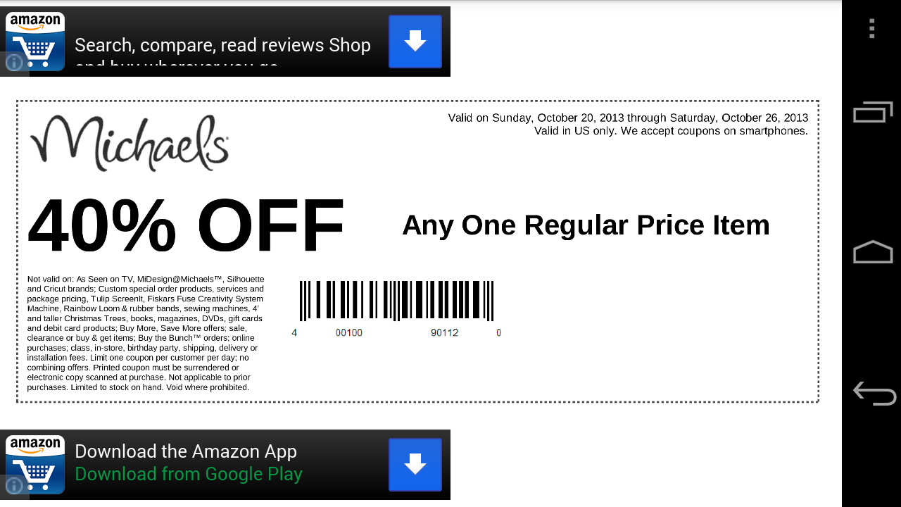 coupons for michaels crafts store printable