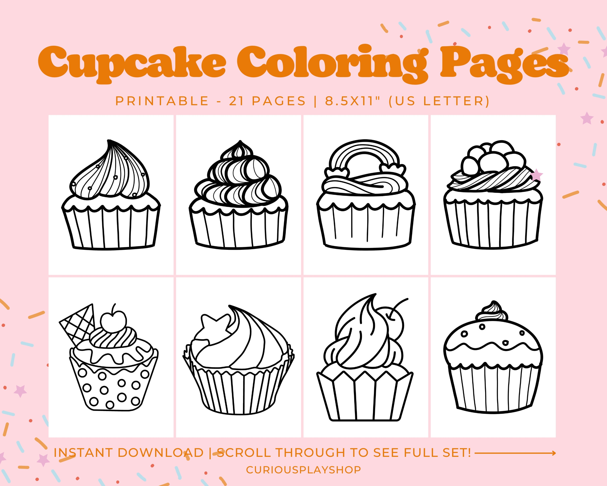 Cupcake Coloring Pages Printable Coloring Pages Cupcake Coloring Book Printable Activity For Toddlers kids Etsy Cupcake Coloring Pages Printable Coloring Pages Cupcake Coloring Book Printable Activity For Toddlers kids Etsy