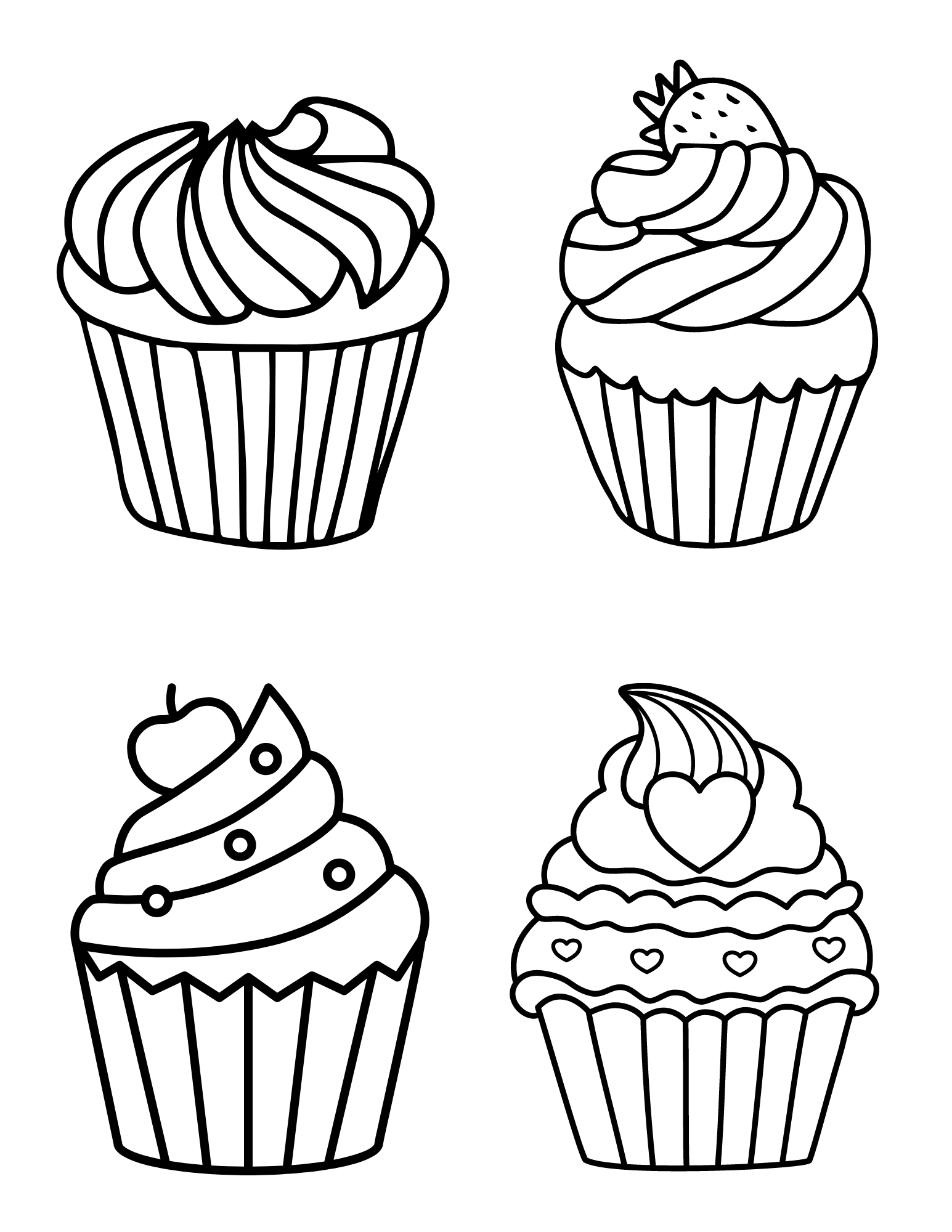 printable cupcake coloring pages printable cupcake coloring pages