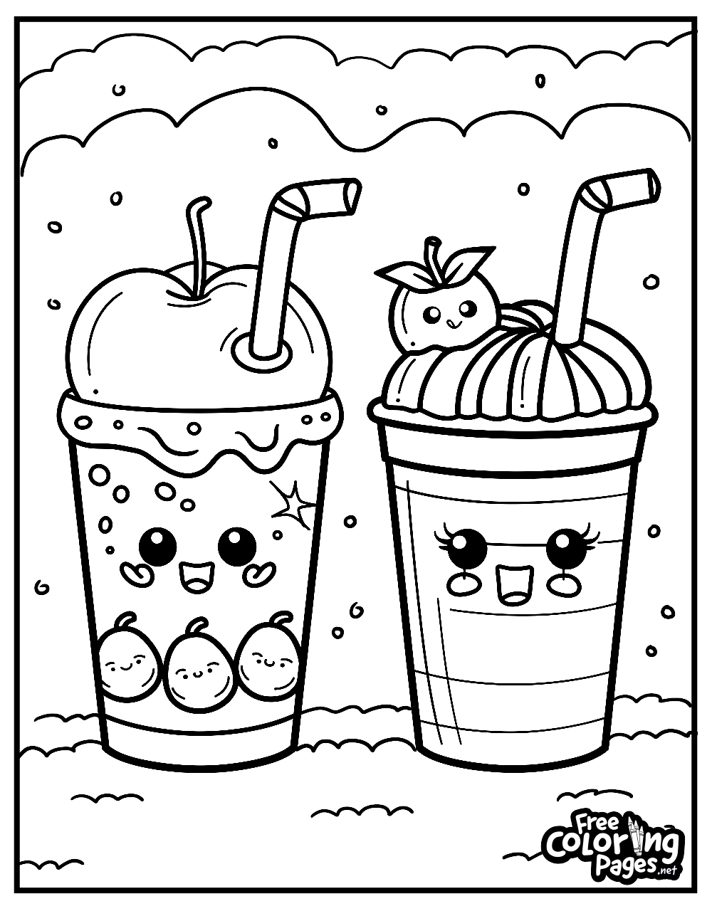 printable pictures of food to color