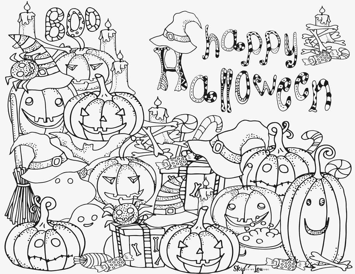 coloring sheets halloween printable
