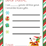 Dear Santa Wish List Printable Free Downloadable Template For Kids Sunny Sweet Days
