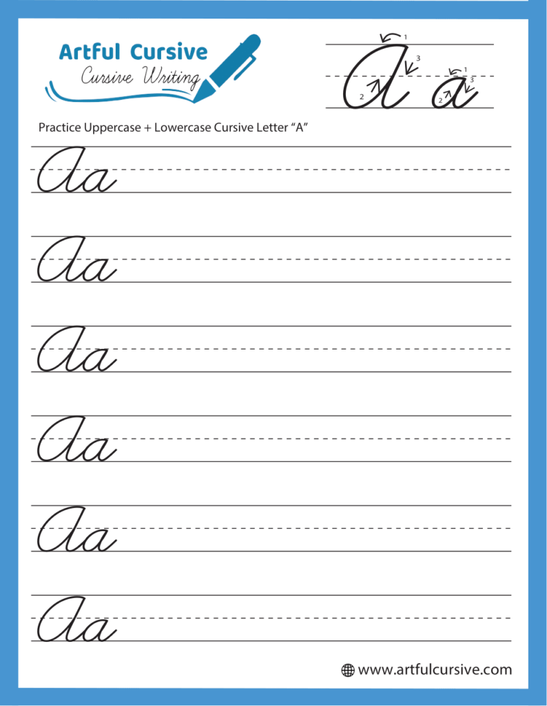 free cursive worksheets printable