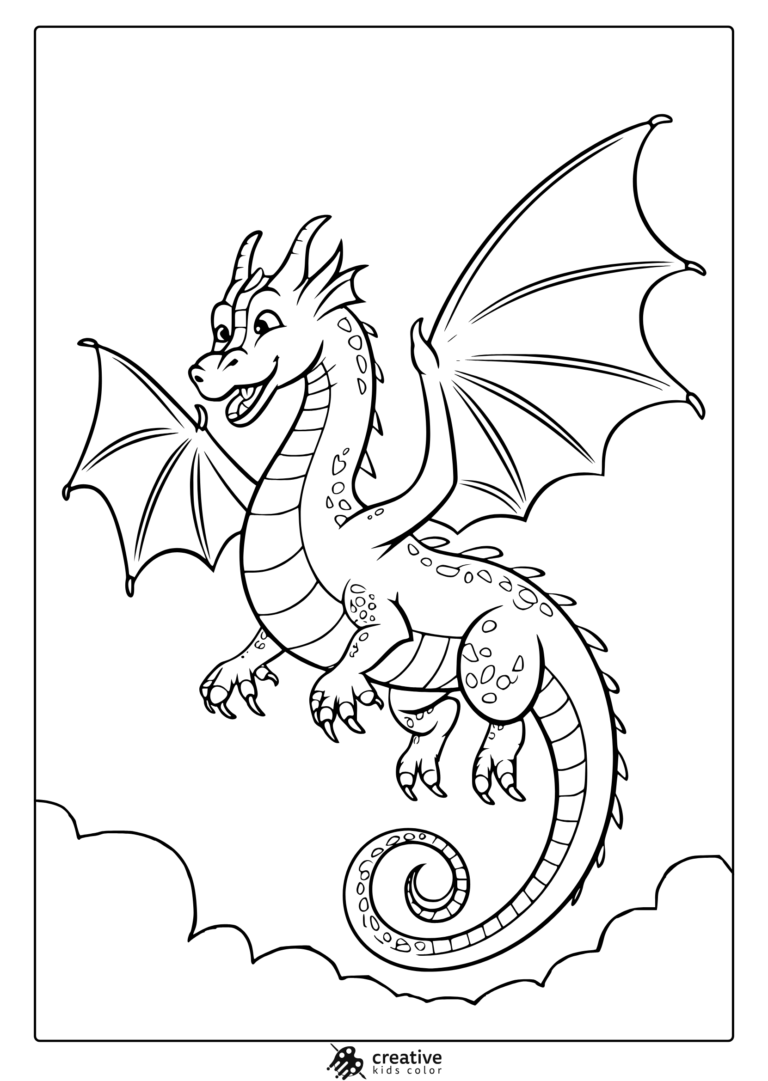 Dragon Coloring Pages 25 Free Printable PDF