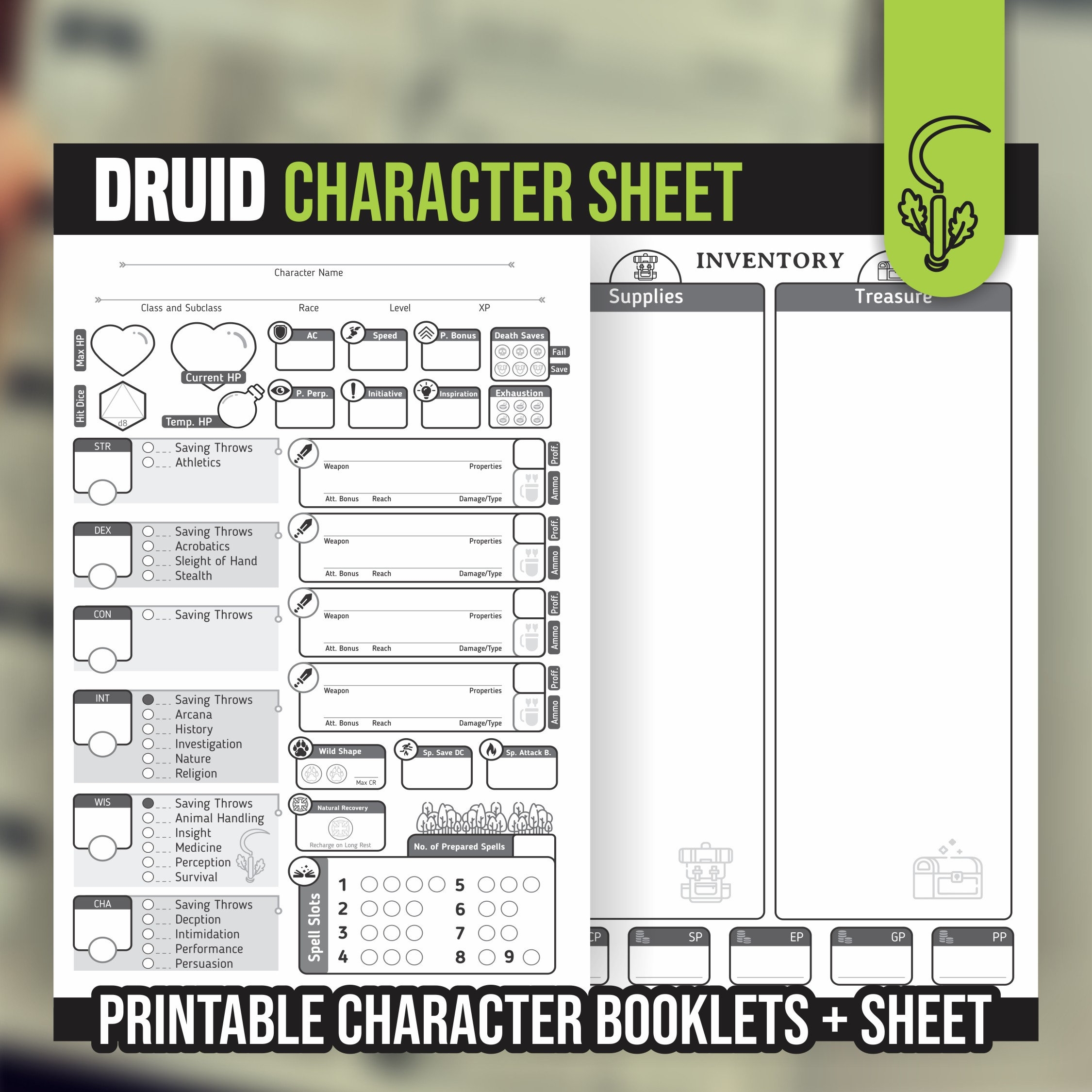 printable dnd character sheet