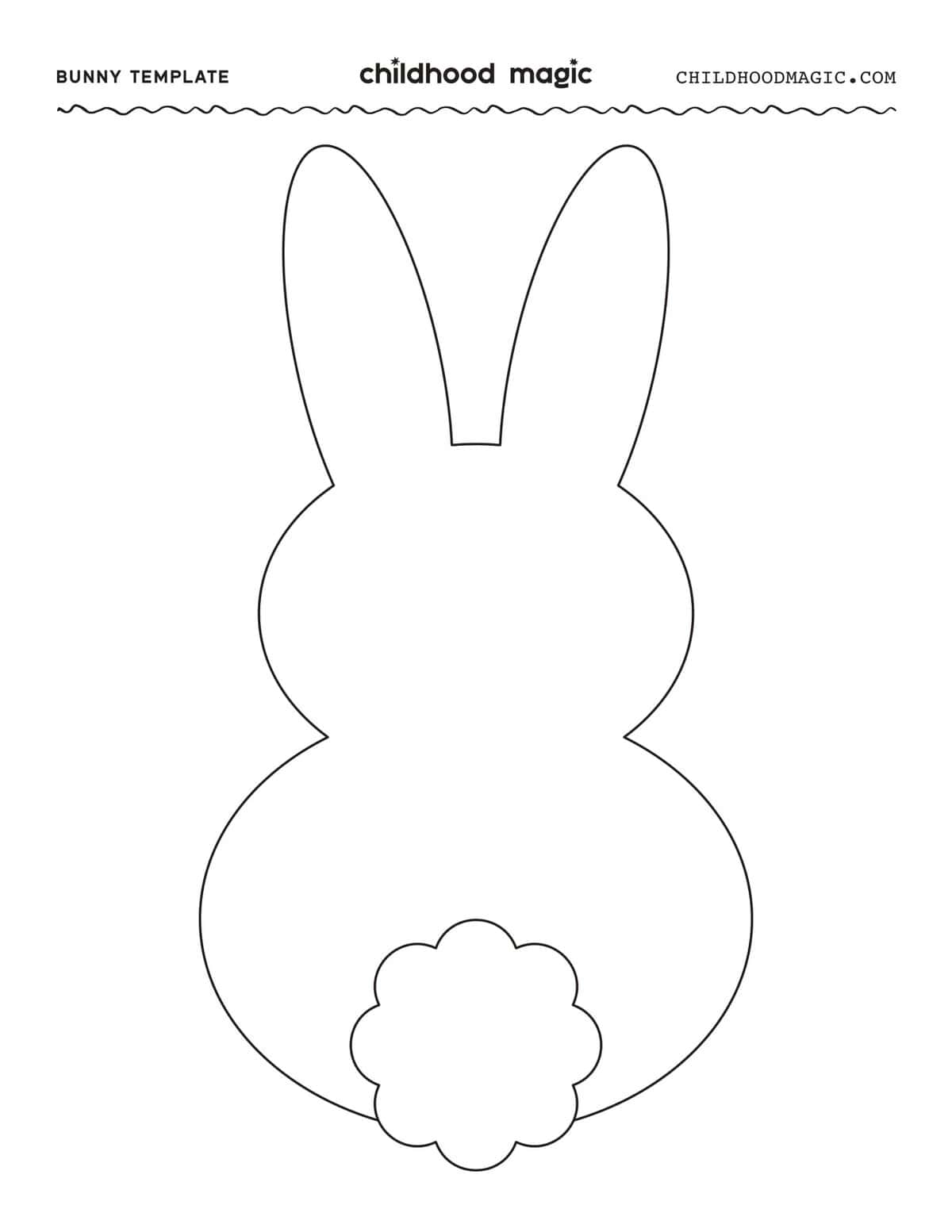bunny outline printable