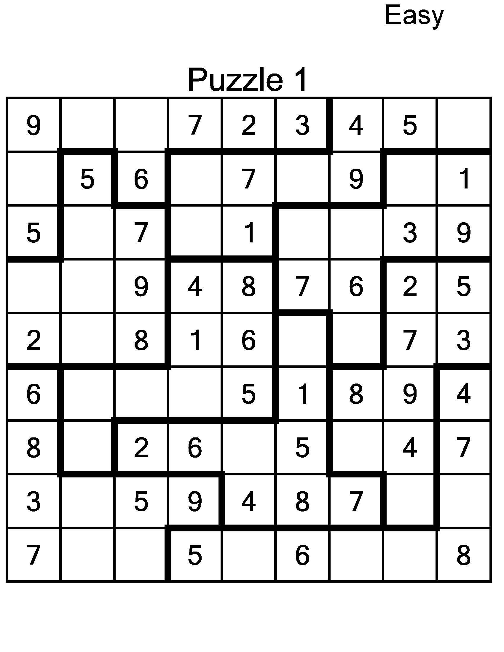 Easy Medium And Hard Jigsaw Sudoku Puzzles Printable PDF Bundle Of 2000 Irregular Sudoku Variation Puzzles With Answers instant Download Etsy