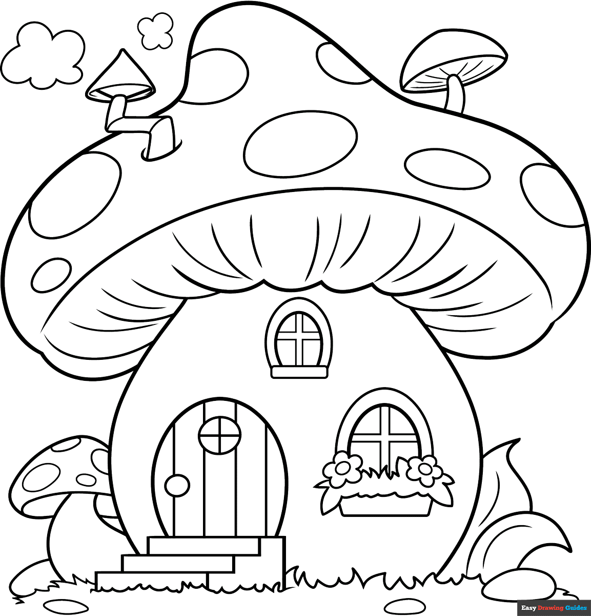 house printable coloring pages