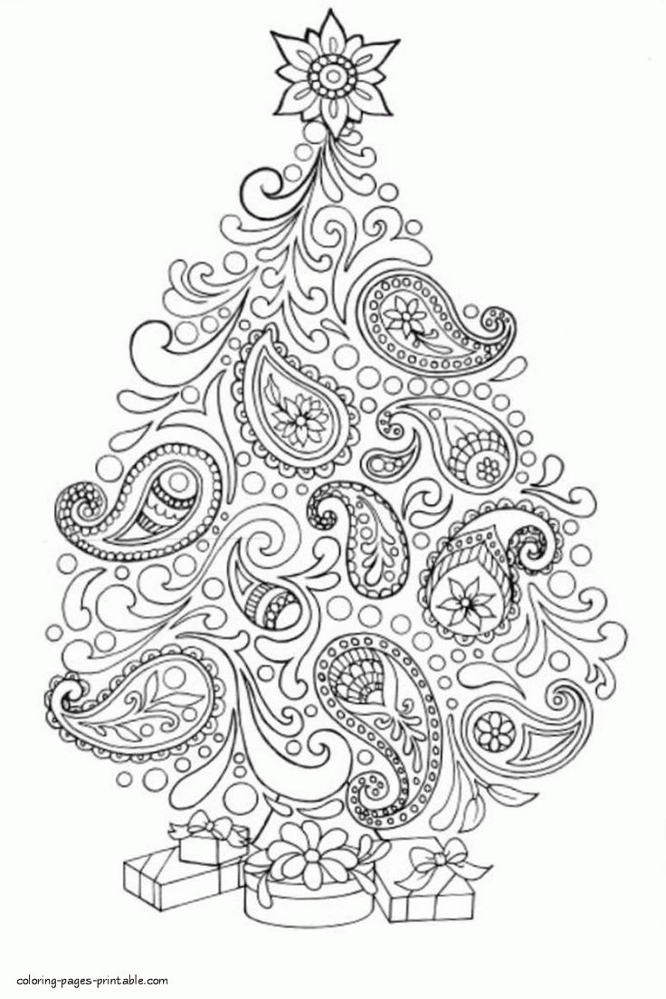christmas colouring in pages printable