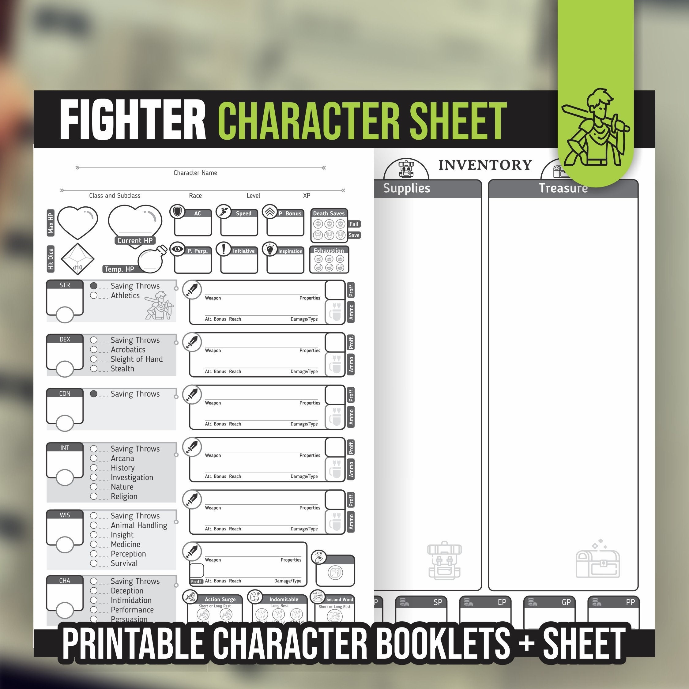 d&d character sheet printable