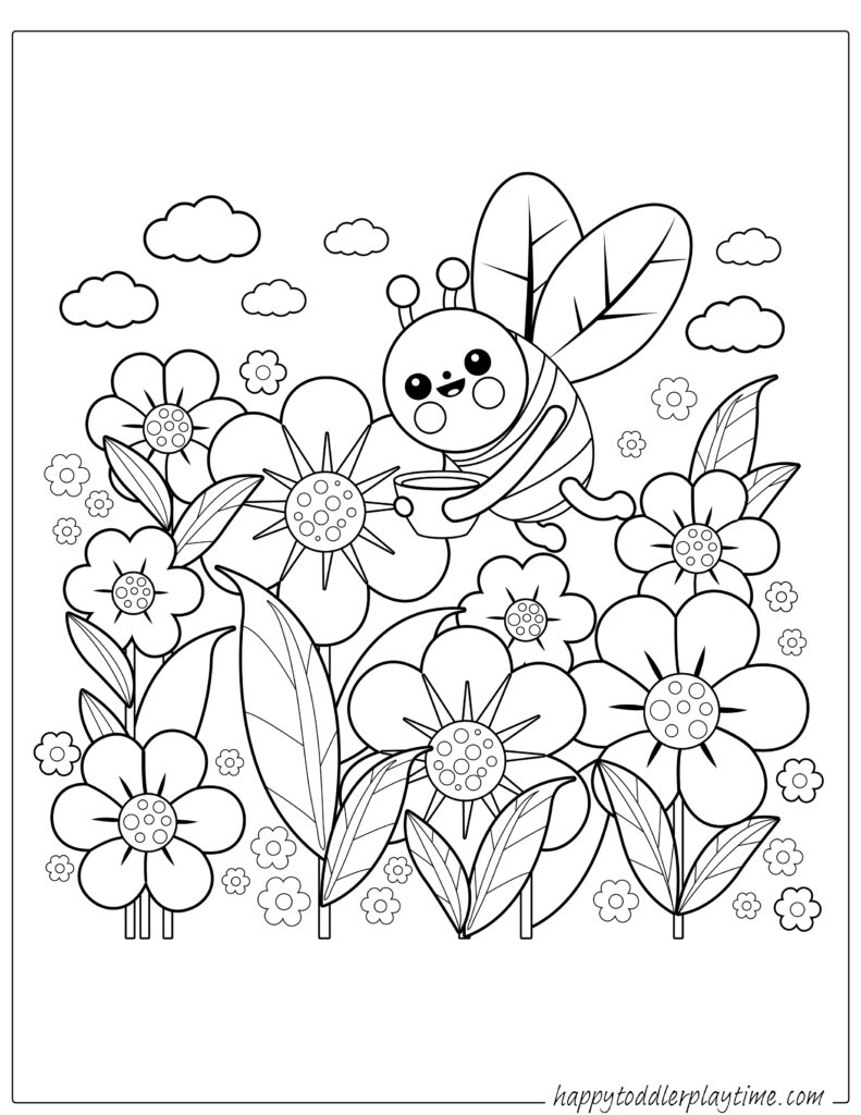 coloring pages of flowers printable