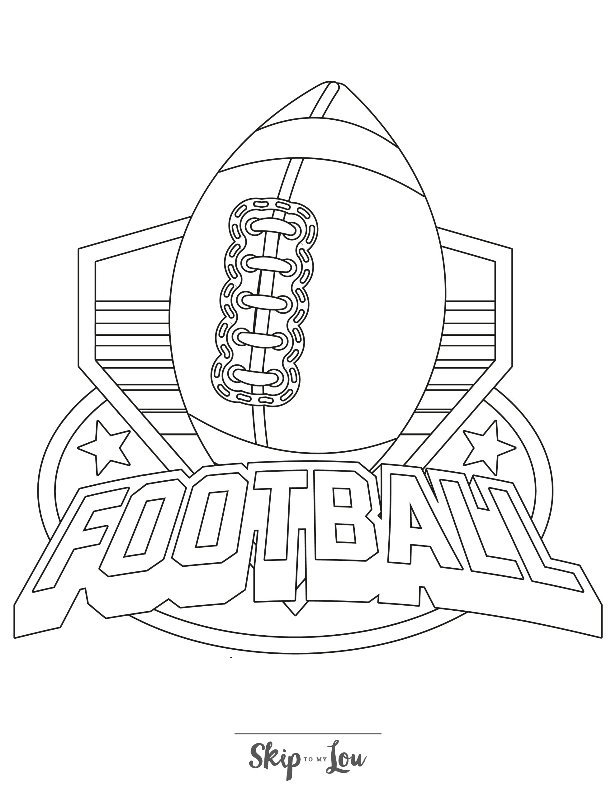 printable football coloring pages