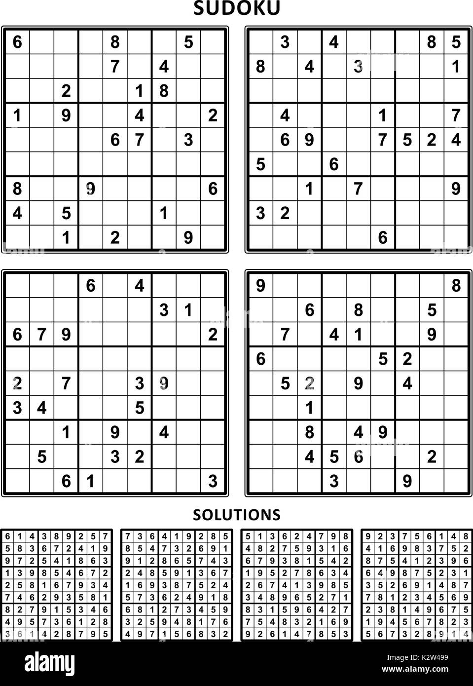 easy sudoku printable puzzles