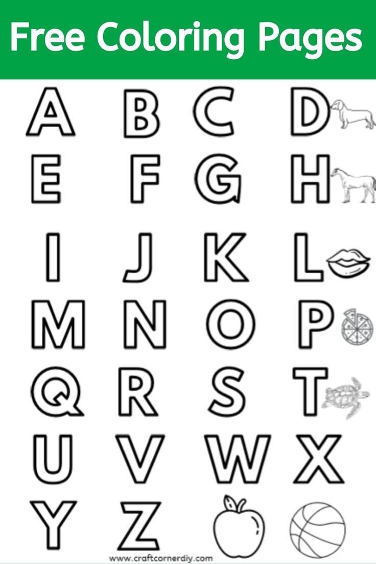 printable abc coloring pages