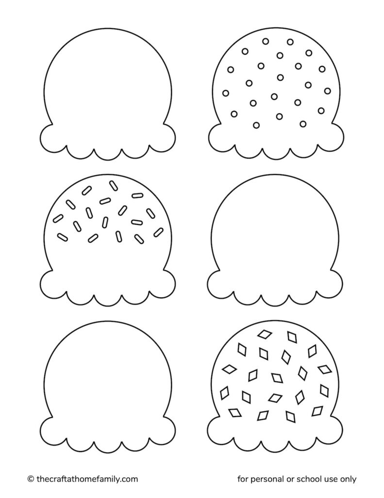 ice cream printable