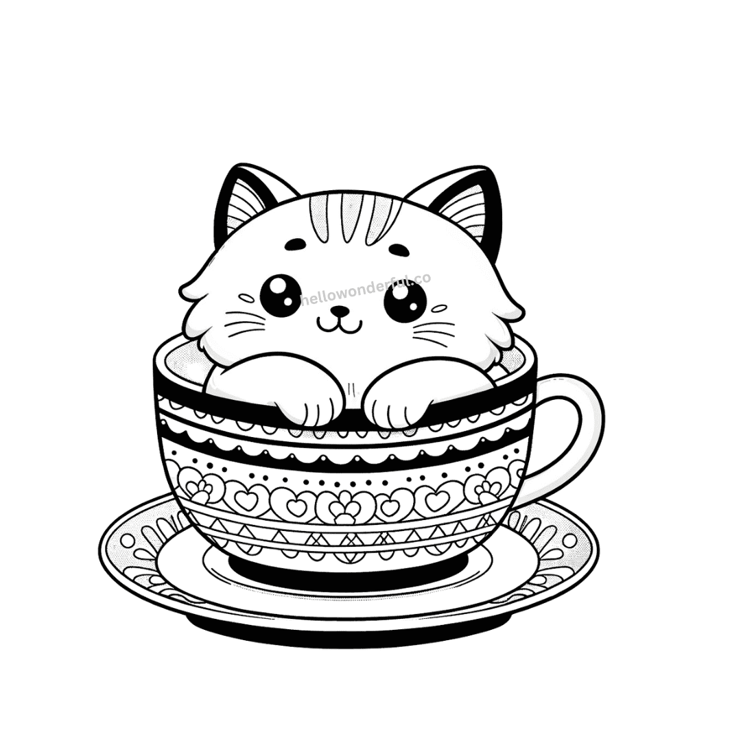printable cat coloring