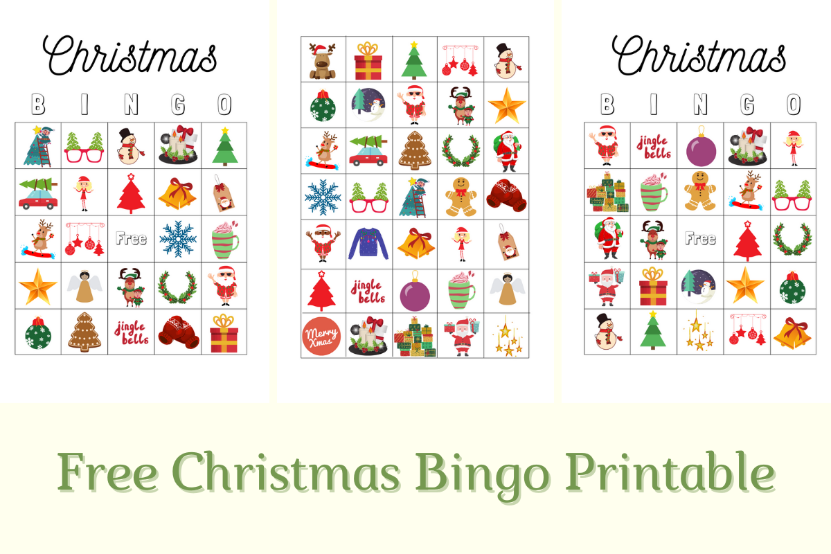 printable christmas bingo