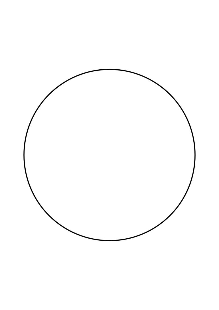 Free Circle Template Printable 12 Different Sizes The Pink Craft Box