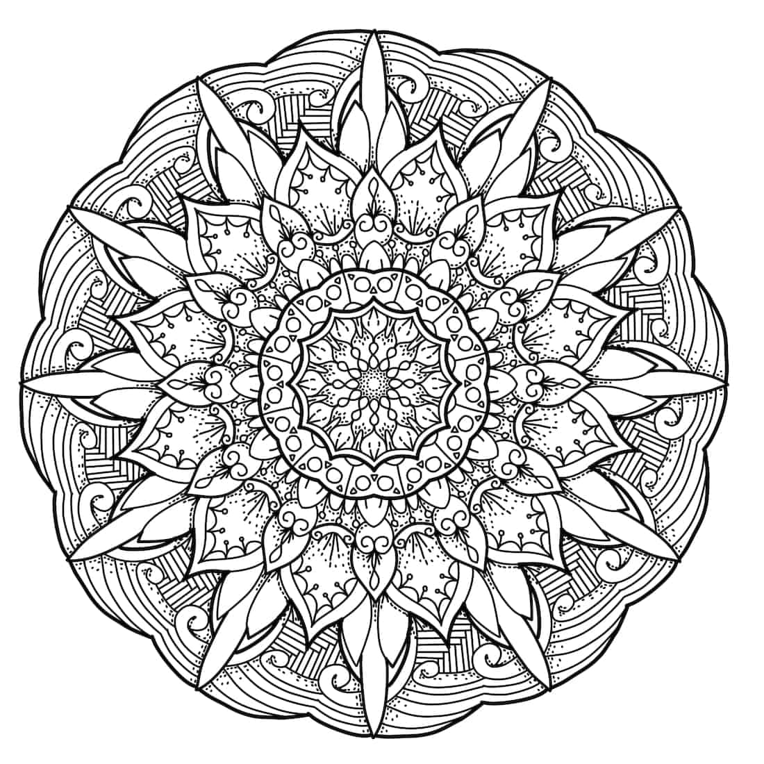 mandala coloring pages printable