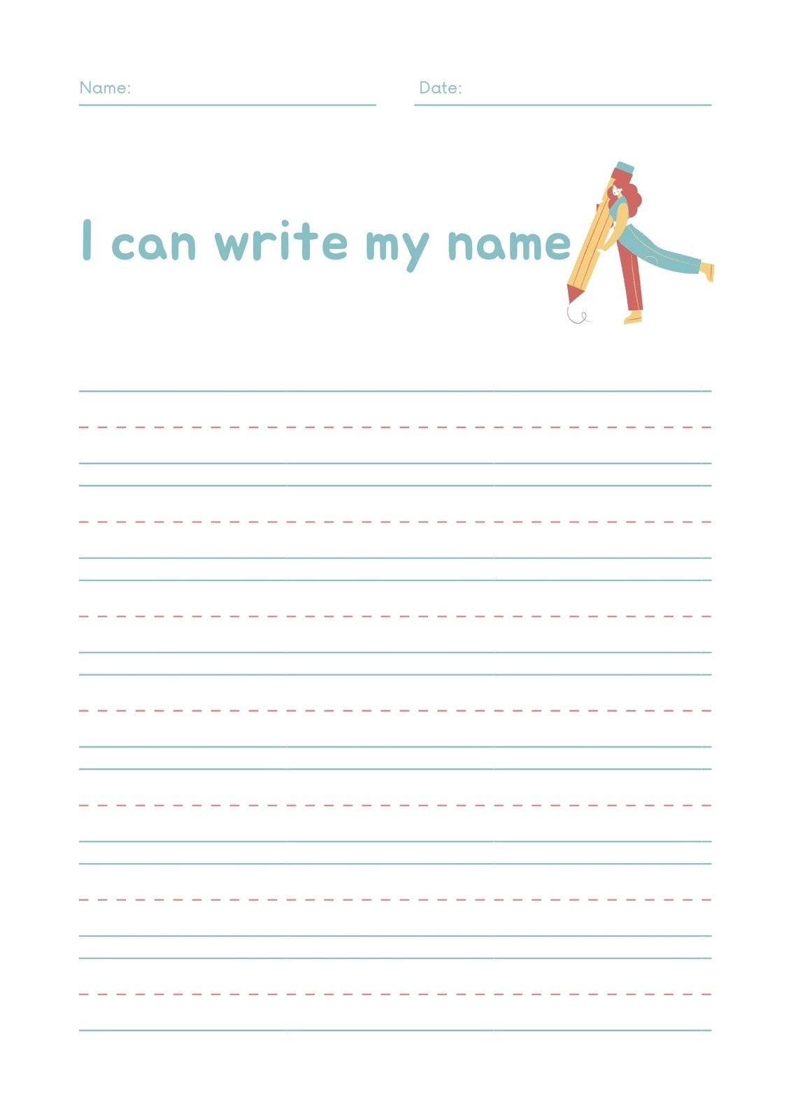 free printable handwriting worksheets