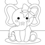 Free Elephant Coloring Pages With Full Book Skip To My Lou