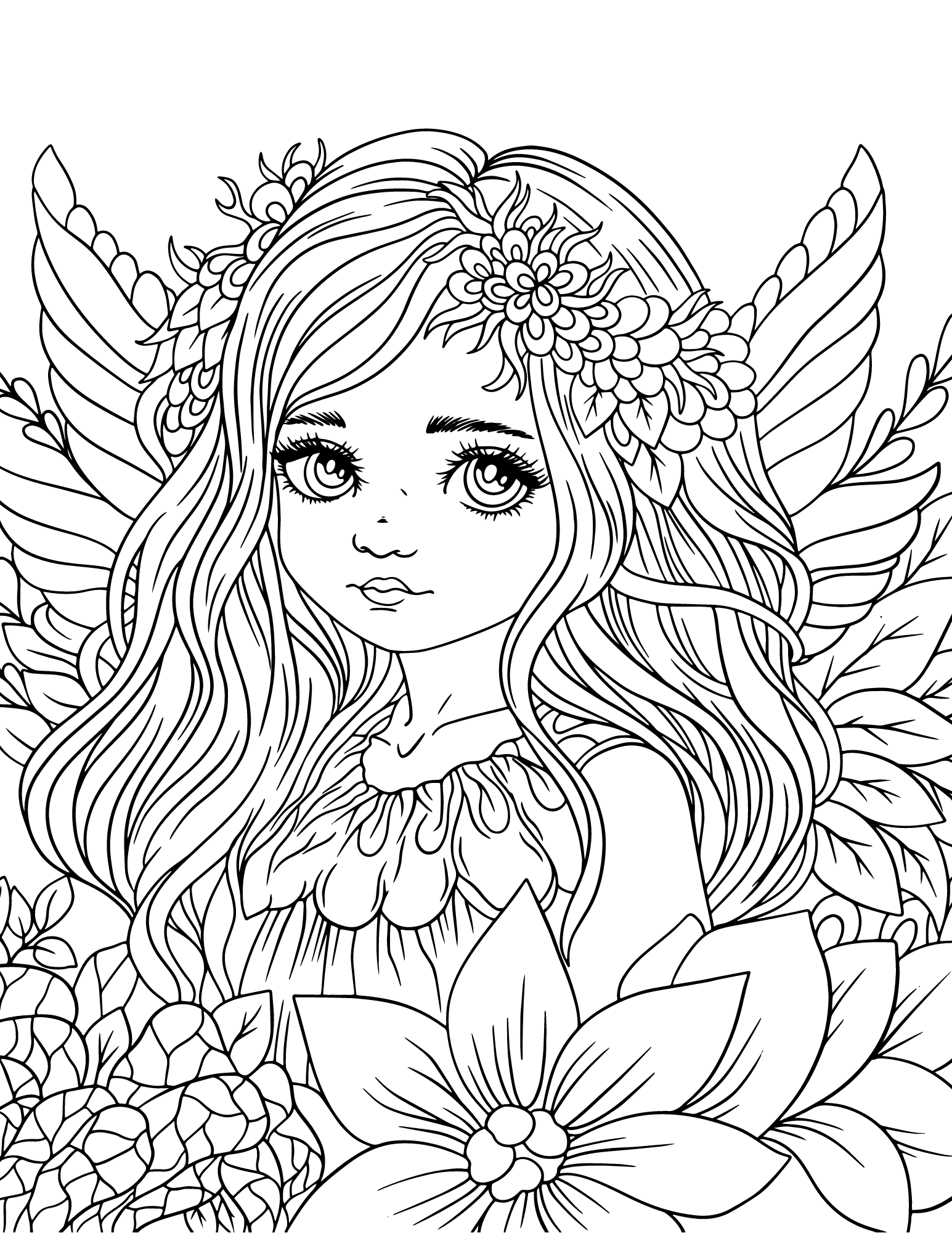 fairy coloring pages printable