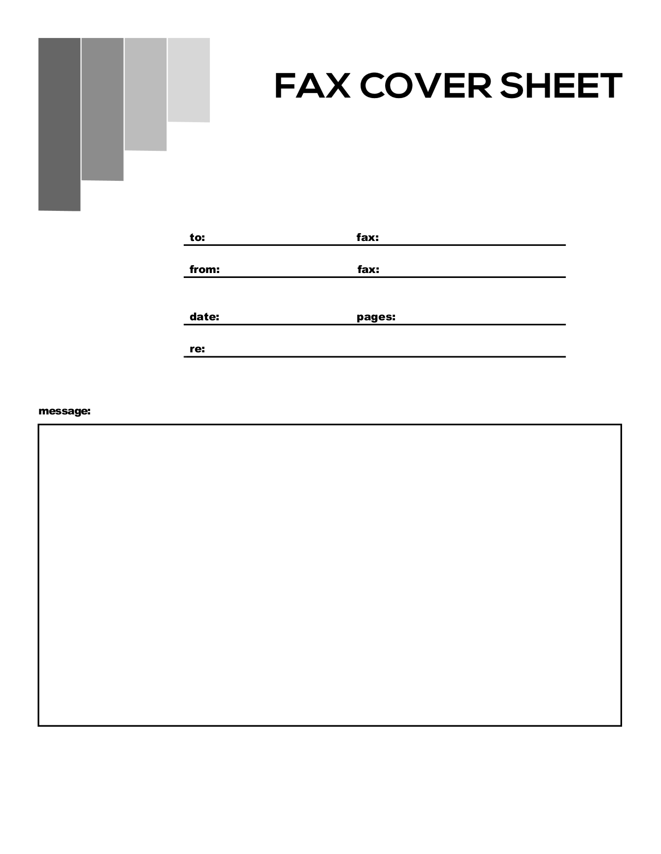 free printable fax cover sheet pdf