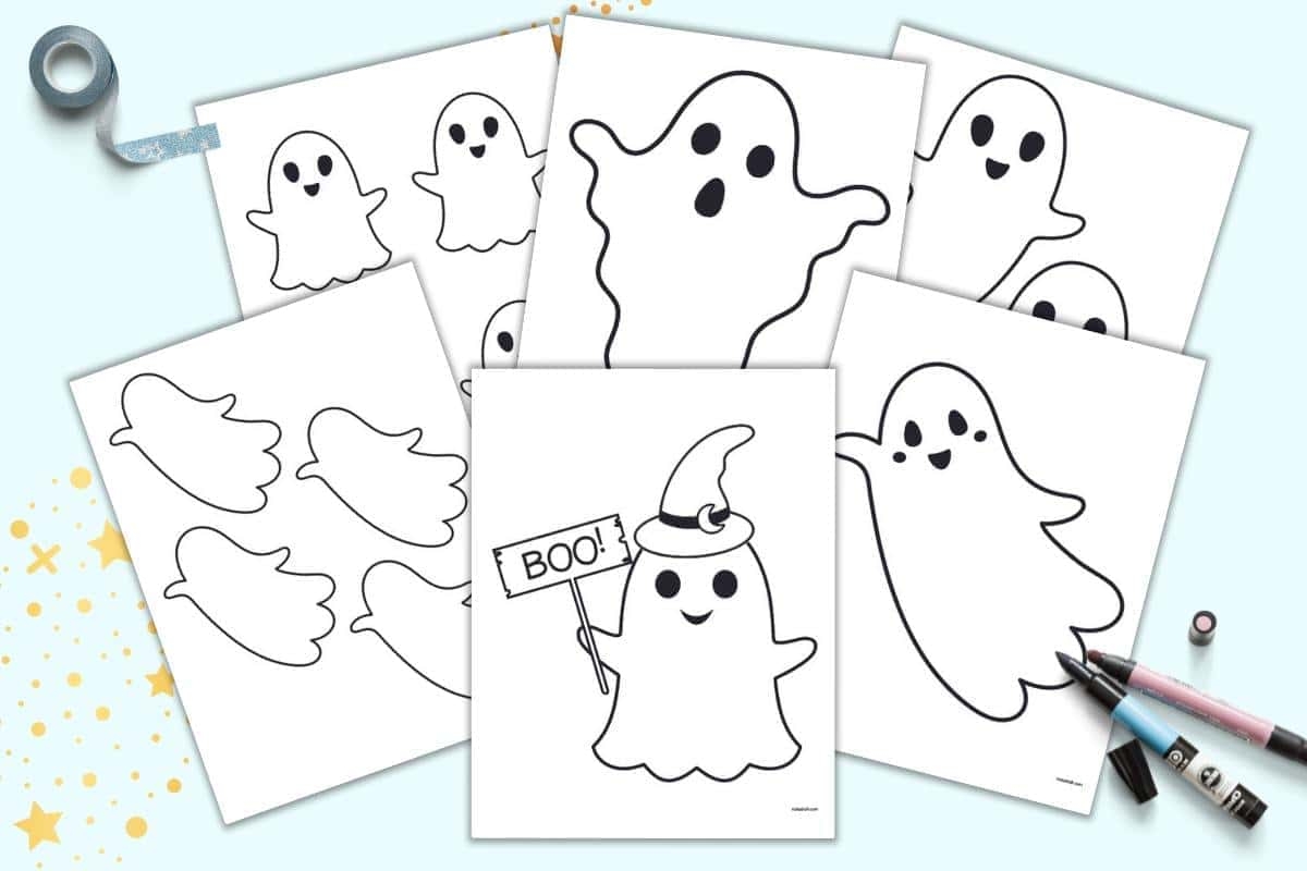 ghost stencil printable
