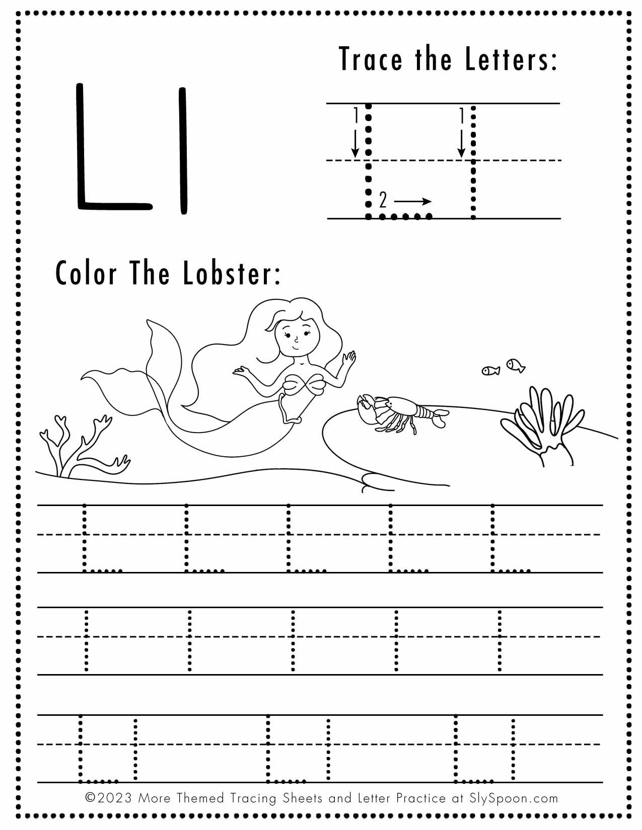 letter l printable