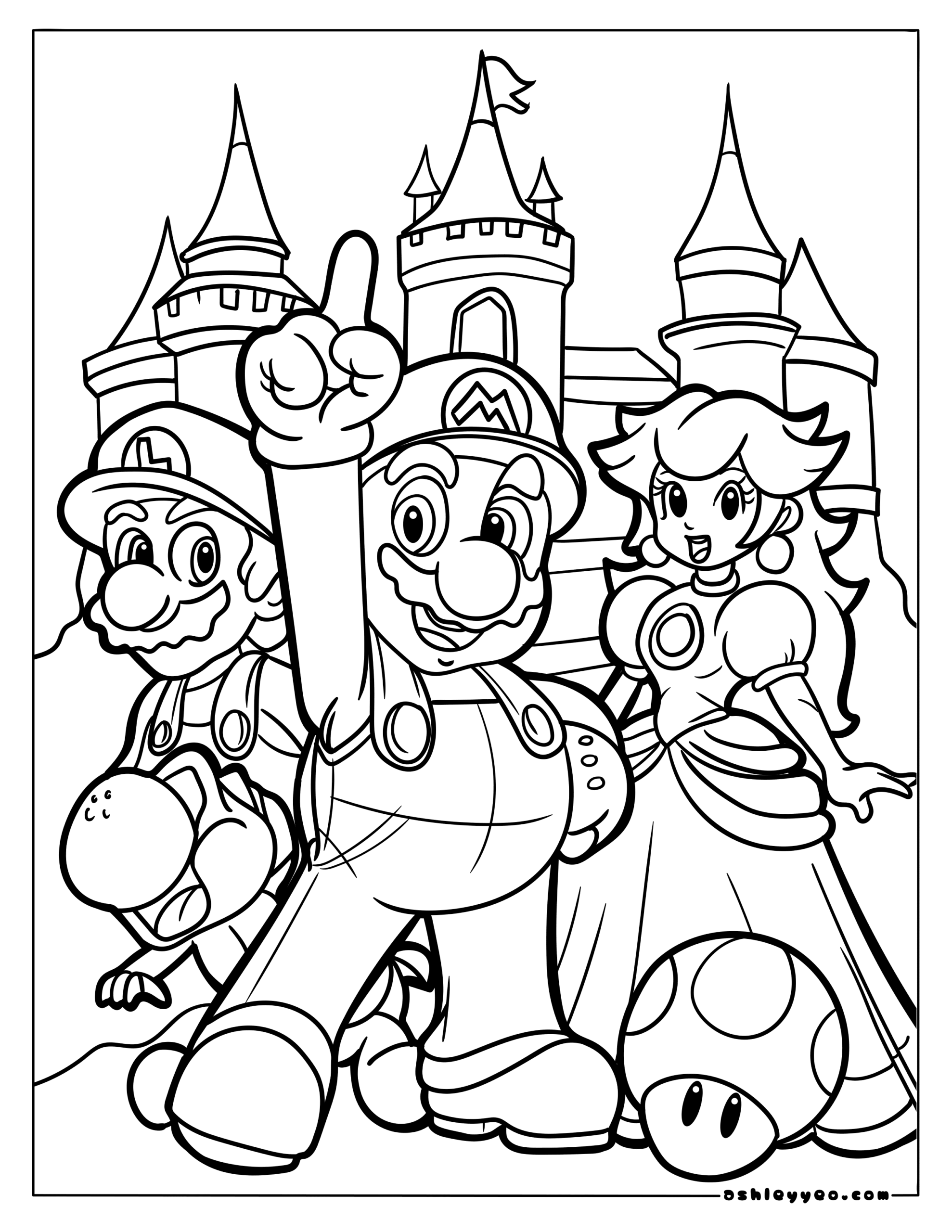 printable mario coloring sheets printable mario coloring sheets